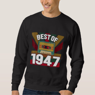 Moletom Melhor De 1947 Fita De Cassete De Vintage Retroati
