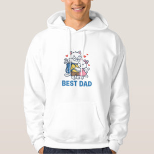 Moletom Melhor Design de Vetor Fofo de Gato de Golfe do Pa