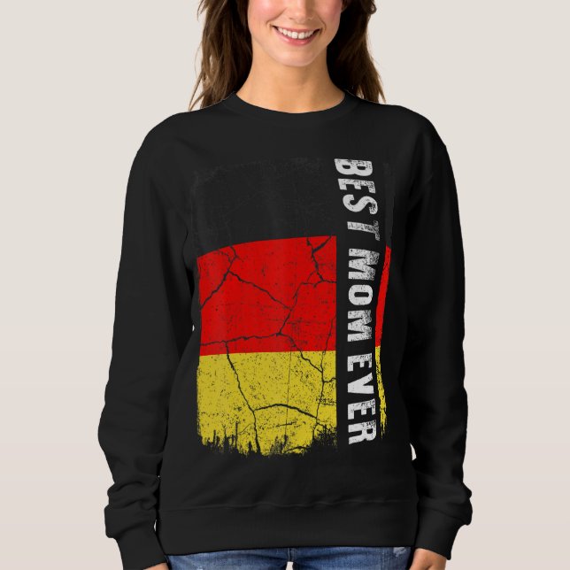 Moletom Melhor Dia de as mães de Bandeira da Alemanha Nunc (Frente)
