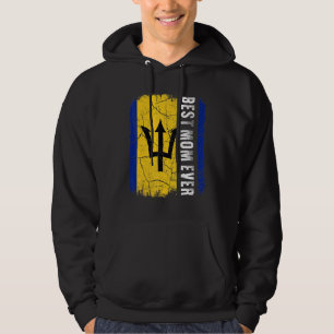 Moletom Melhor Dia de as mães de Bandeira Mãe de Barbados