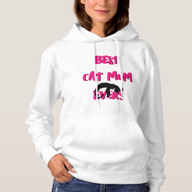 Moletom Melhor Dia de as mães de Tuxedo da Mãe Gato (Frente)