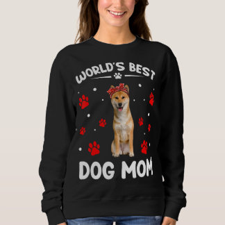 Moletom Melhor Dia de as mães Shiba Inu Cachorro Mãe Engra
