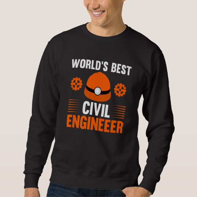 Moletom Melhor Engenheiro Civil do Mundo   (Frente)