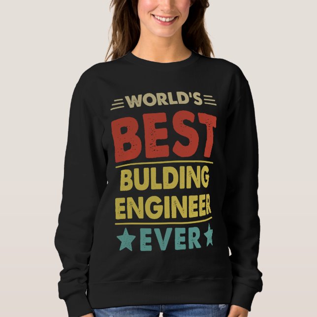 Moletom Melhor Engenheiro de Construção do Mundo  1 (Frente)