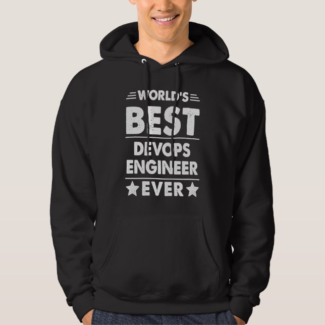 Moletom Melhor Engenheiro Devops do Mundo de Todos os Temp (Frente)