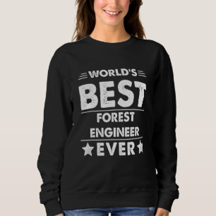 Moletom Melhor Engenheiro Florestal do Mundo de Todos os T