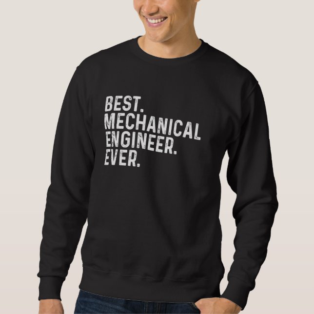 Moletom Melhor Engenheiro Mecânico Eng Mecânico Nunca Engr (Frente)