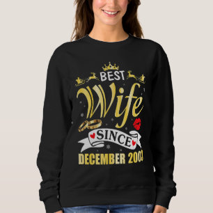Moletom Melhor Esposa Desde Dezembro De 1999. Feliz Casado