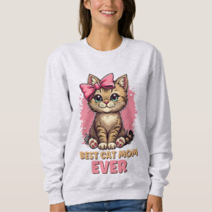 Moletom Melhor Gato Mãe De Sempre, Engraçada Mãe De Gato