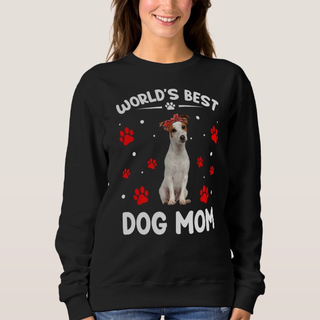 Moletom Melhor Jack Russell Terrier Dog Mãe Engraçado Mo (Frente)