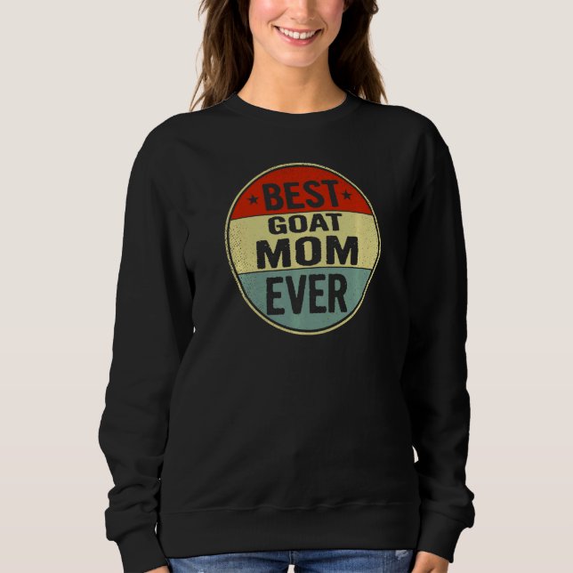 Moletom Melhor Mãe de Cabra de Todos os Tempos Estilo Retr (Frente)