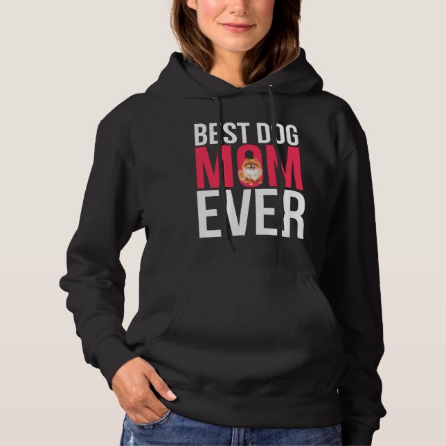 Moletom Melhor Mãe de Cachorro Alguma Vez Pomeraniana Mãe  (Frente)
