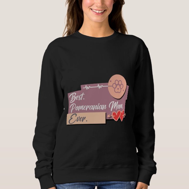 Moletom Melhor Mãe De Cão Pomerano (Frente)