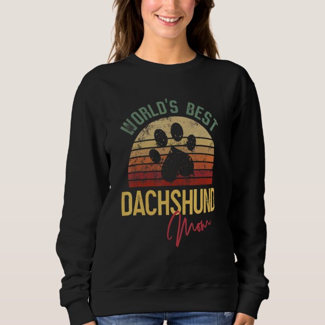 Moletom Melhor Mãe de Dachshund do Mundo (Frente)