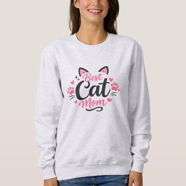 Moletom Melhor Mãe de Gato (Frente)