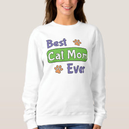 Moletom Melhor Mãe de Gato de Todos os Tempos