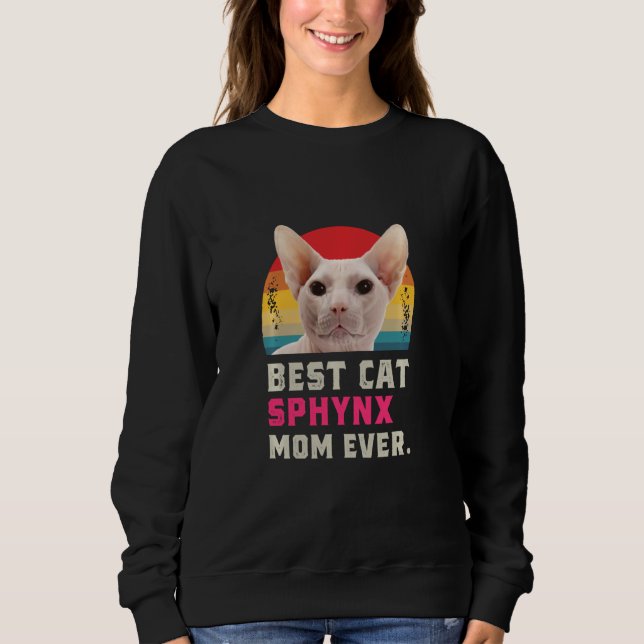 Moletom Melhor Mãe De Gato Sphynx (Frente)