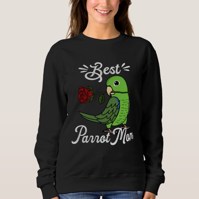 Moletom Melhor Mãe de Papagaio I Periquito Verde (Frente)