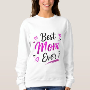 Moletom Melhor Mãe do Mundo Coração Rosa