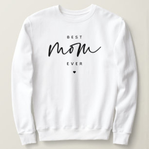 Moletom Melhor Mãe Minimalista Típica de Script Tão elegan