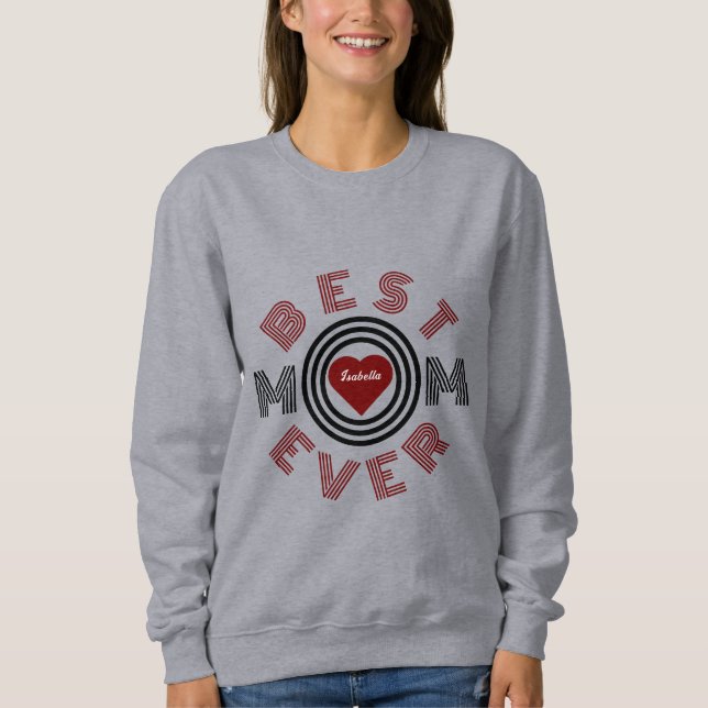 Moletom Melhor Mãe Nunca Personalizada (Frente)