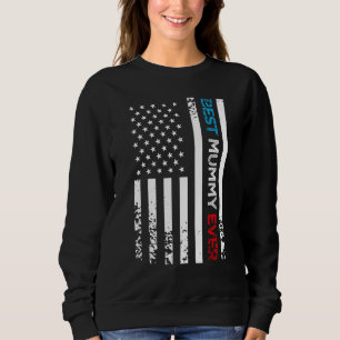 Moletom Melhor Mamãe do Mundo Bandeira Americana dos EUA D