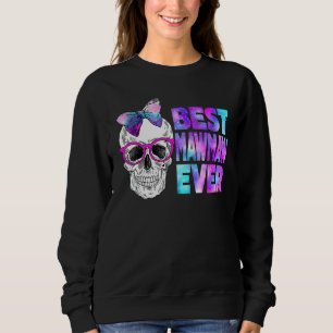 Moletom Melhor Mawmaw Ever Caveira Arco Rosa Tie Galaxy Mã