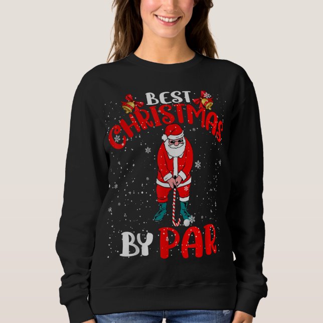 Moletom Melhor Natal De Par Engraçado Papais noeis De Nata (Frente)