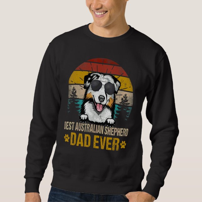 Moletom Melhor Pai Australiano De Shepherd Já (Frente)