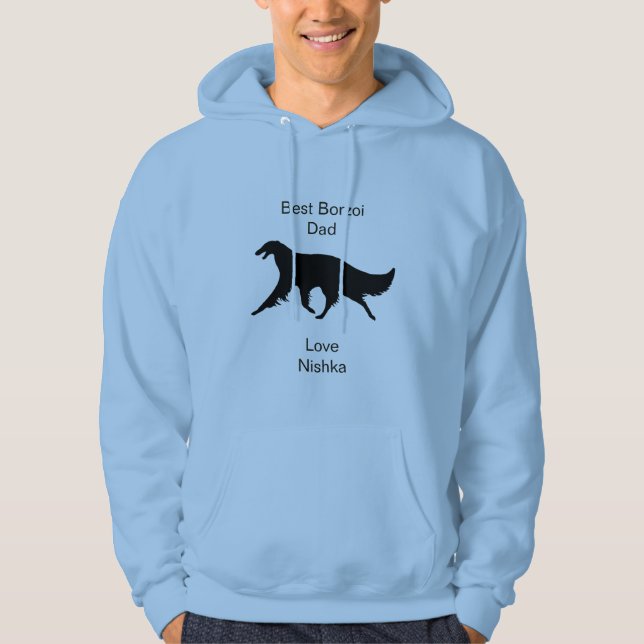 Moletom Melhor Pai Borzoi Personalizado (Frente)