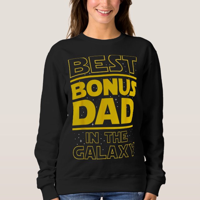 Moletom Melhor Pai De Bônus Na Galáxia - Stepdad Stepdad (Frente)