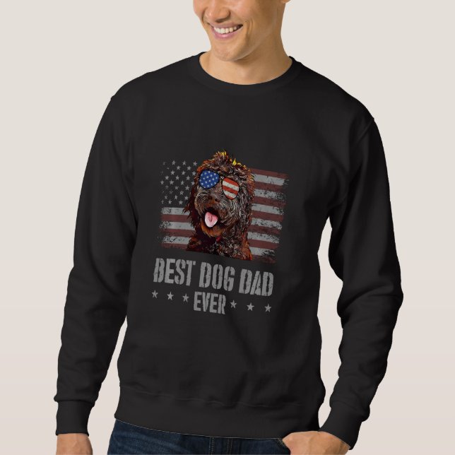 Moletom Melhor Pai De Cachorro Alguma Vez Retrorna Bandeir (Frente)