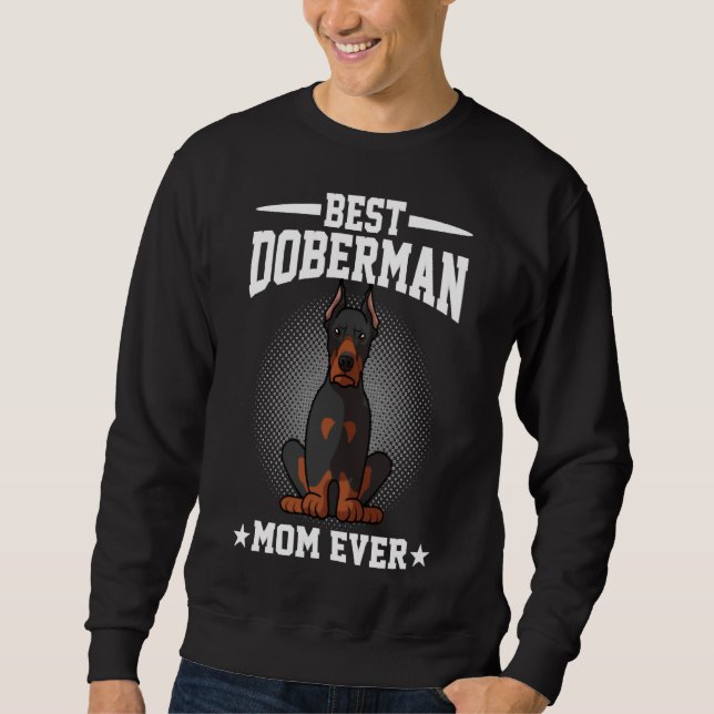 Moletom Melhor Pai de Cachorro Doberman Pinscher (Frente)