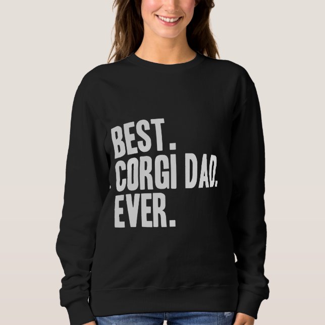 Moletom Melhor Pai De Corgi Cão De Pet Engraçado (Frente)
