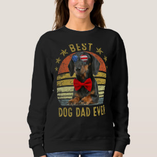 Moletom Melhor Pai De Dachshund Alguma Vez Cão De Vintagem