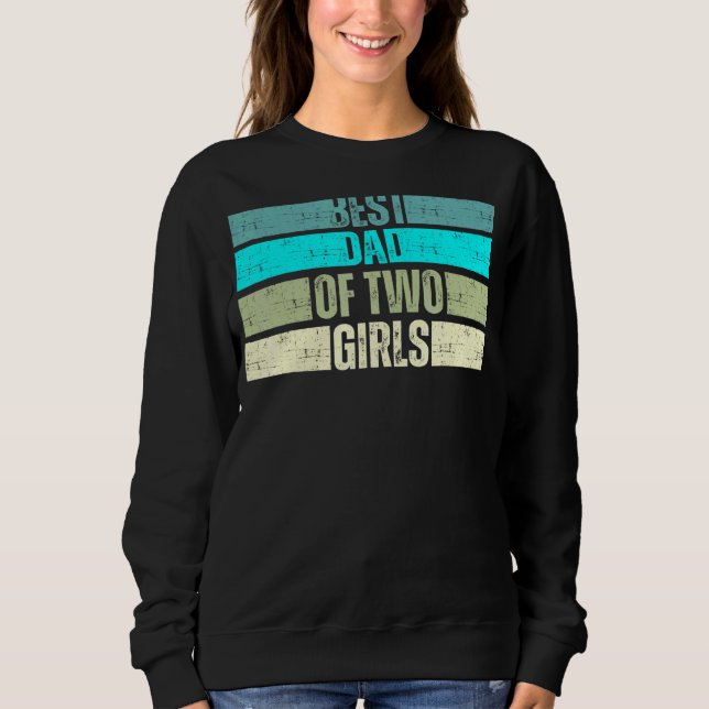 Moletom Melhor Pai De Mens Para Duas Meninas (Frente)