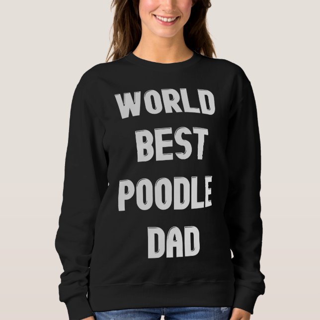 Moletom Melhor Pai de Poodle (Frente)