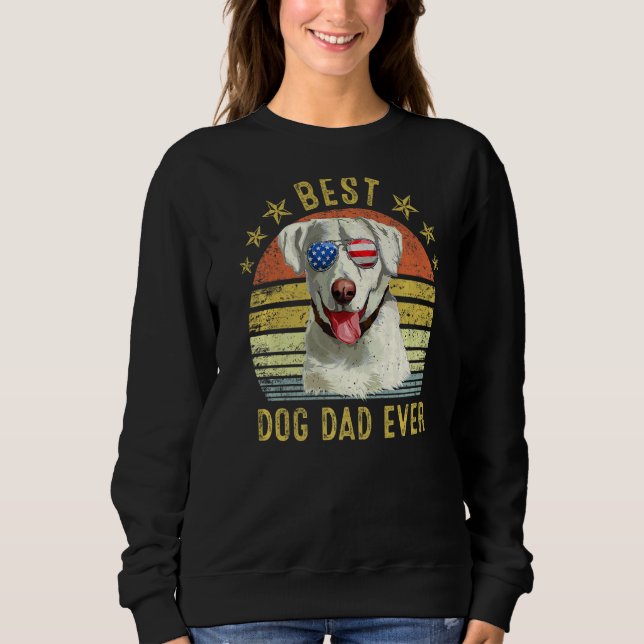 Moletom Melhor Pai De Retriever Labrador Nunca Cão De Vint (Frente)