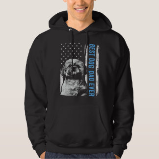 Moletom Melhor Pai de Shih Tzu de Todos os Tempos Bandeira
