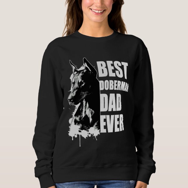 Moletom Melhor Pai Doberman Doberman Pinscher (Frente)