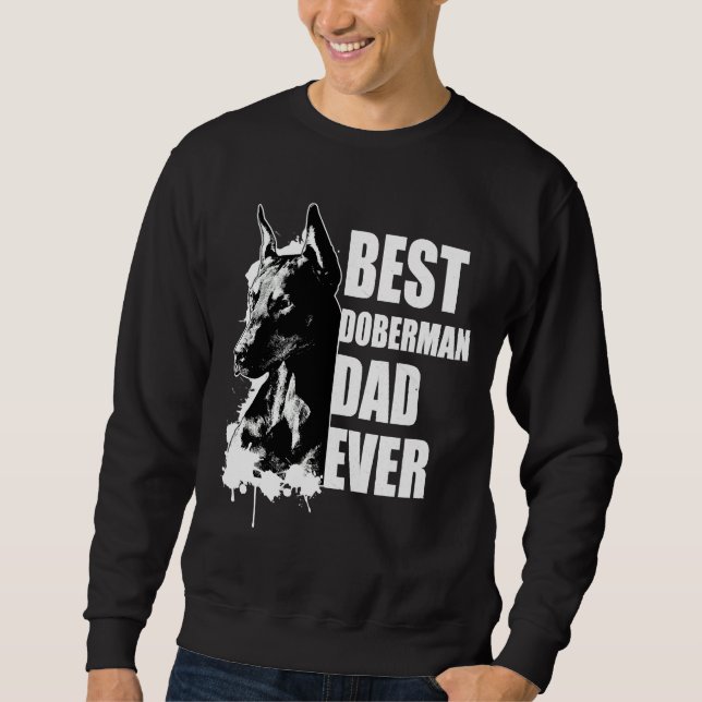 Moletom Melhor Pai Doberman Mens Doberman Pinscher (Frente)