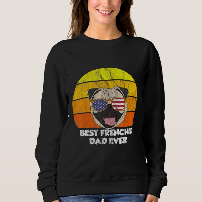 Moletom Melhor Pai francês Ever Bulldog 1 (Frente)