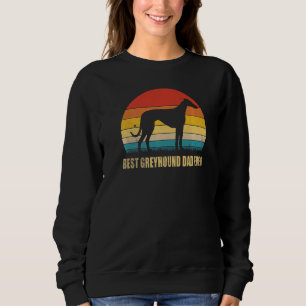 Moletom Melhor Pai Greyhound Cachorro Engraçado Cachorro P