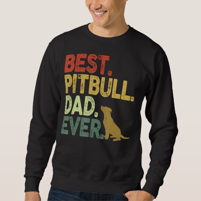 Moletom Melhor Pai Pitbull para Menores Pai Pitbulage (Frente)