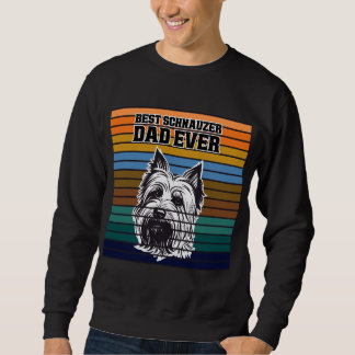 Moletom Melhor Pai Schnauzer de Todos os Tempos Retro Vint