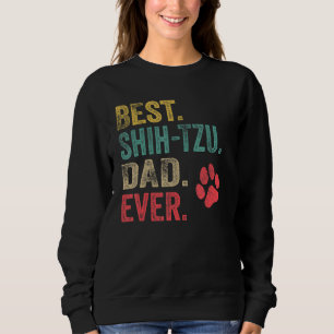 Moletom Melhor Pai Shih Tzu do Mundo ever Vintage Homem Pa