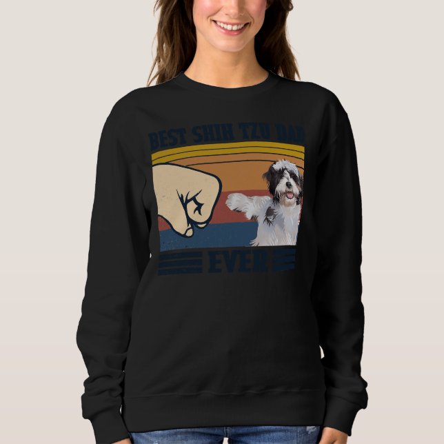 Moletom Melhor Pai Shih Tzu Nunca (Frente)