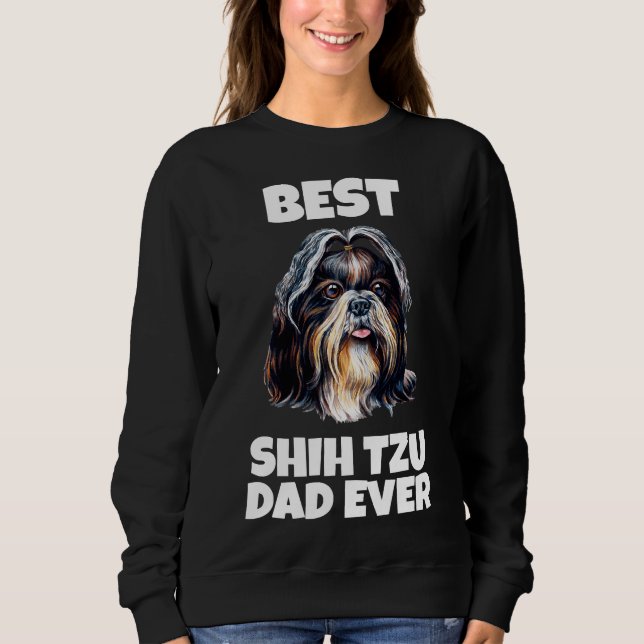 Moletom Melhor Pai Shih Tzu Nunca (Frente)