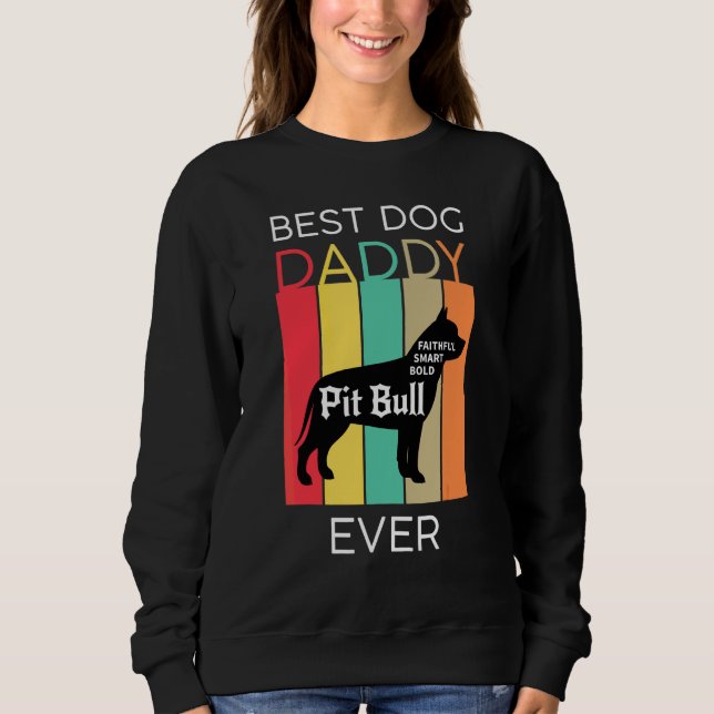 Moletom Melhor Papai de Cachorro de Todos os Tempos Pit Bu (Frente)