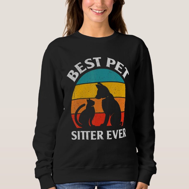 Moletom Melhor Pet Sitter Em Pet Sitting Watcher Pet Site (Frente)